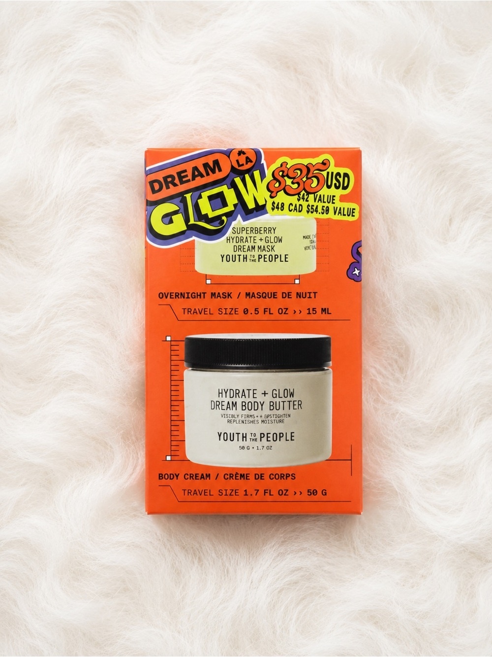 Youth To The People Hydrate + Glow Dream Body Butter - Orange Packaging
